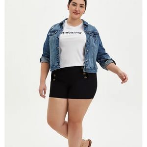 Side Zip Nautical Shorts Torrid Size 22 Plus Size
